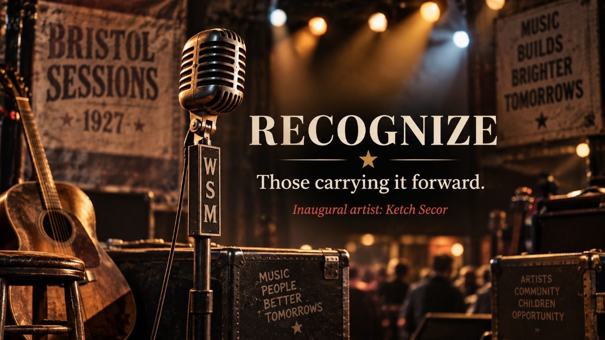 Recognize: those carrying it forward. Inaugural artist: Bro. Ketch Secor